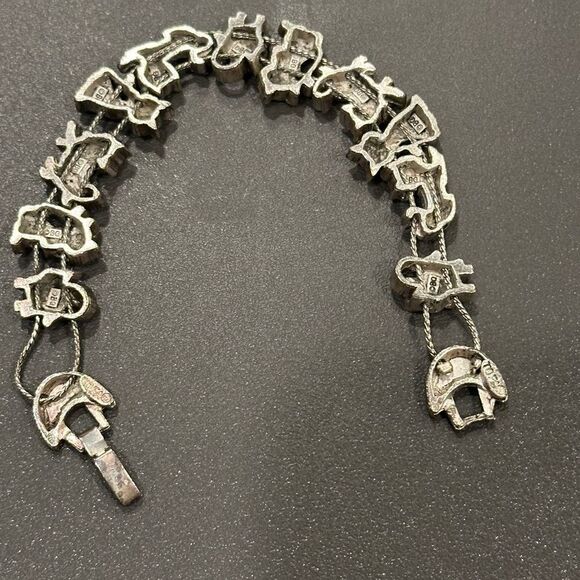 TOFA Silver Cat Bracelet signed - Picture 9 of 13